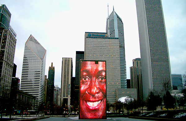 Chicagon modernia taidetta keskellä kaupunkia.